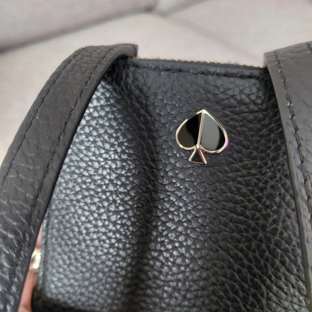 Kate Spade Black Leather Crossbody Wallet